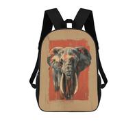 sinyumoney Elephant Animal Vintage Mochilas Para Niños Mochila Escolar Mochila Escolar Impresa En 3D Para Niños Estudiantes De Primaria Y Secundaria 17inch