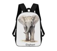 sinyumoney Elephant Baby Art Cute Mochila Escolar Infantil Impresa En 3D, Mochila Informal De Moda Para Niños, Mochila De Viaje De Alta Capacidad Para Libros Para Niños 17inch