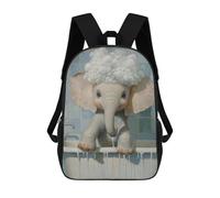 sinyumoney Elephant Bath Time Mochila De Viaje Para La Universidad, Mochilas Para El Campus, Viajes Al Aire Libre Y Deportes 17inch