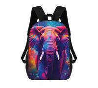 sinyumoney Elephant Black Light UV Mochila Para Niños, Adolescentes Y Estudiantes, Mochilas Para Niñas, Mochilas Para Niños Pequeños, Primaria Y Secundaria 17inch