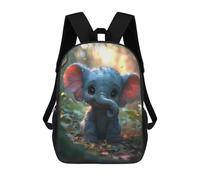 sinyumoney Elephant Cartoon Animal Mochilas Impresas En 3D Para Niños 17inch Mochilas De Moda Informales Para El Día A Día, Bolsas De Viaje, Mochilas Informales Para Exteriores Para Niños Y Niñas