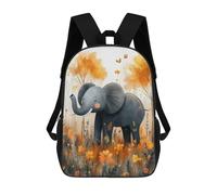 sinyumoney Elephant in A Field of Flowers Mochila Escolar Infantil Impresa En 3D Mochila De Viaje De Alta Capacidad Bolsas Para Libros Mochila Infantil 17inch