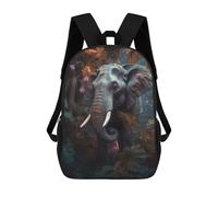 sinyumoney Elephant in Enchanted Forest -1 Mochila Escolar Infantil Impresa En 3D Para Niños, Mochilas De Viaje, Bolsas Para Libros, Mochila Escolar Infantil 17inch