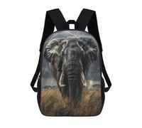 sinyumoney Elephant in Storm Mochila, Mochila Infantil, Mochila Escolar Para Estudiantes, Mochila Para Libros, Mochila Escolar Impresa En 3D Para Niños Y Niñas 17inch