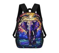 sinyumoney Elephant in The Wild Mochila, Mochila Escolar Impresa En 3D, Bolsa Para El Almuerzo Escolar, Mochila De Viaje, Mochila Para Amigos, Mochila Escolar Para Niñas Y Niños 17inch