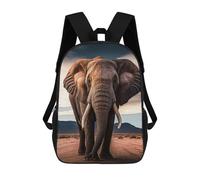 sinyumoney Elephant Majesty in The Wild Mochila Infantil Para Niñas Y Niños, Mochila De Día, Escuela Primaria, Perfecta Para La Vuelta Al Cole O Educación Física, Regalos Y Viajes 17inch