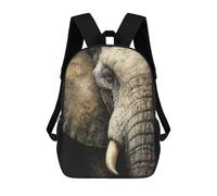 sinyumoney Elephant Portrait Close-Up Mochila Escolar Para La Escuela Secundaria, Preparatoria, Universidad, Viajes Para Niñas, Niños Y Adolescentes 17inch