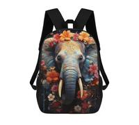 sinyumoney Elephant Portrait Mochila Escolar Resistente Al Agua, Mochila De Viaje, Bolsa Para Computadora Para La Escuela/trabajo/viajes 17inch