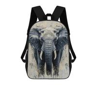 sinyumoney Elephant Portrait with Abstract Background Mochilas Escolares Ligeras Para Aeropuerto, Estudiantes Universitarios, Mochila Para Acampar, Aventuras Al Aire Libre Y Viajes Diarios 17inch