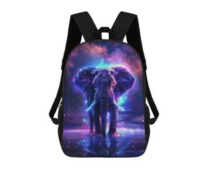 sinyumoney Elephant Space Animal Mochila Escolar Resistente Al Agua, Mochila De Viaje, Bolsa Para Computadora Para La Escuela/trabajo/viajes 17inch
