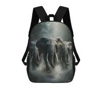 sinyumoney Elephants in The Jungle Mochila Escolar Mochila Informal Mochilas De Día Bolsa Escolar Para Trabajo/viajes 17inch
