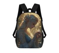 sinyumoney Elven Beauty in Fantasy Garden Mochilas Infantiles Mochila Escolar Impresa En 3D Para Niños Mochilas De Viaje Bolsas Para Libros Para Niños 17inch Mochila Escolar