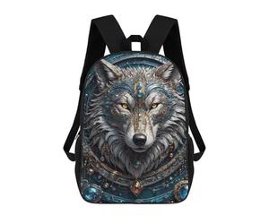 sinyumoney Emerald King Wolf Mochilas Escolares Ligeras Para Aeropuerto, Estudiantes Universitarios, Mochila Para La Escuela/trabajo/viajes 17inch