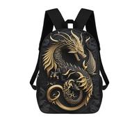 sinyumoney Emperor Dragon Flame Mochila Escolar Infantil De 17 Pulgadas Con Estampado 3D De Películas De Anime Para Niños, Mochila De Viaje, Mochila Escolar Infantil