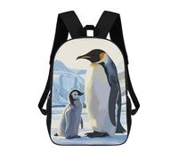 sinyumoney Emperor Penguin Family Mochilas Para Niños Mochila Escolar Mochila Escolar Impresa En 3D Para Niños Estudiantes De Primaria Y Secundaria 17inch