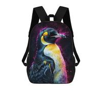 sinyumoney Emperor Penguin Watercolor Mochilas Infantiles Escolares Impresas En 3D, Mochilas Para Niños, Mochilas De Viaje Para Niños Y Niñas, Mochilas Escolares Para Niños 17inch