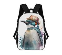 sinyumoney Emperor Penguin Watercolor Mochilas Para Niños Mochilas Escolares Mochila Escolar Para Niños Impresa En 3D Mochilas De Viaje De Moda Para Niños De Primaria Y Secundaria 17inch