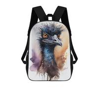 sinyumoney Emu Watercolor Art Mochila Infantil De Moda Divertida Mochila Escolar Para Niños Y Adolescentes Con Impresión 3D Para Niños 17inch
