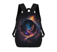 sinyumoney Enchanted Bird in Cosmic Ring Mochila Infantil Para Niñas Y Niños, Mochila De Día, Escuela Primaria, Perfecta Para La Vuelta Al Cole O Educación Física, Regalos Y Viajes 17inch