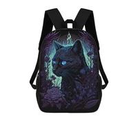 sinyumoney Enchanted Black Cat Portrait -1 Mochila Escolar Para Niñas Mochila Impermeable Mochila Informal De Día Mochila Ligera Para Niño Y Niña Mochila Escolar 17inch