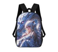 sinyumoney Enchanted Bond Elven Maiden And Mystic Dragon Mochila Escolar, Mochila De Viaje Resistente Al Agua, Mochila Para Computadora Para Niñas, Niños Y Adolescentes 17inch
