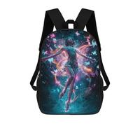 sinyumoney Enchanted Butterfly Dance Mochila Infantil De 17 Pulgadas, Mochila Escolar Con Estampado 3D De Dibujos Animados Para Niños Y Adolescentes.