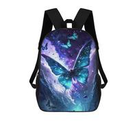 sinyumoney Enchanted Butterfly Flight Mochilas Impresas En 3D Para Niños 17inch Mochilas De Moda Informales Para El Día A Día, Bolsas De Viaje, Mochilas Informales Para Exteriores Para Niños Y Niñas