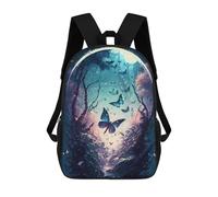 sinyumoney Enchanted Butterfly Garden Mochila Escolar, Mochila Informal, Mochila De Día, Bolsa De Escuela, Trabajo Y Viaje Para Hombres, Mujeres Y Adolescentes 17inch