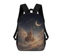 sinyumoney Enchanted Castle in The Sky Mochilas Impresas En 3D Para Niños 17inch Mochilas De Moda Informales Para El Día A Día, Bolsas De Viaje, Mochilas Informales Para Exteriores Para Niños Y Niñas