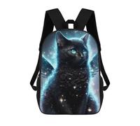sinyumoney Enchanted Celestial Feline Mochilas Informales Para Niños, Mochila Escolar Para Adolescentes, Niñas Y Niños, Mochilas Para Libros 17inch