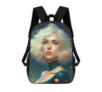sinyumoney Enchanted Celestial Portrait Mochila, Mochila Escolar Impresa En 3D, Bolsa Para El Almuerzo Escolar, Mochila De Viaje, Mochila Para Amigos, Mochila Escolar Para Niñas Y Niños 17inch