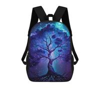 sinyumoney Enchanted Celestial Tree Art Print Mochila Escolar Infantil De 17 Pulgadas, Mochila Escolar Impresa En 3D Para Niños De Primaria Y Secundaria