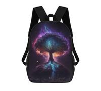 sinyumoney Enchanted Cosmic Tree Art Print Mochilas Infantiles Impresas En 3D De 17 Pulgadas. Mochila Escolar Informal Impresa En 3D Para Niños De Primaria Y Secundaria.