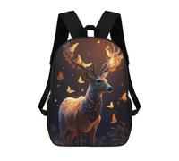sinyumoney Enchanted Deer with Butterflies Mochila Escolar Infantil Impresa En 3D Para Niños, Mochilas De Viaje, Bolsas Para Libros Para Niños Estudiantes De Primaria 17inch