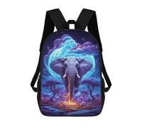 sinyumoney Enchanted Elephant Fantasy Mochila Escolar Infantil De 17 Pulgadas Con Estampado 3D De Películas De Anime Para Niños, Mochila De Viaje, Mochila Escolar Infantil