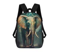 sinyumoney Enchanted Elephant Majesty Mochilas Para Niños Mochila Escolar Mochila Escolar Impresa En 3D Para Niños Estudiantes De Primaria Y Secundaria 17inch