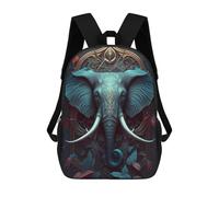 sinyumoney Enchanted Elephant Portrait Mochila Infantil Para Niñas Y Niños, Mochila De Día, Escuela Primaria, Perfecta Para La Vuelta Al Cole O Educación Física, Regalos Y Viajes 17inch