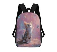 sinyumoney Enchanted Fairy Kitten Mochila Escolar Impresa En 3D 17inch Mochila Escolar Infantil Mochilas De Viaje Mochila Informal De Moda Para Niños Y Estudiantes