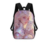 sinyumoney Enchanted Fairy Tale Princess with Kitten Mochila Escolar, De Negocios, Para Portátil, Unisex, Informal, Para Adolescentes, Chicas, Chicos, Mujeres Y Hombres 17inch