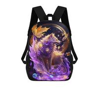 sinyumoney Enchanted Fantasy Wolf Art Print Mochila Escolar Infantil De 17 Pulgadas Con Estampado 3D De Películas De Anime Para Niños, Mochila De Viaje, Mochila Escolar Infantil