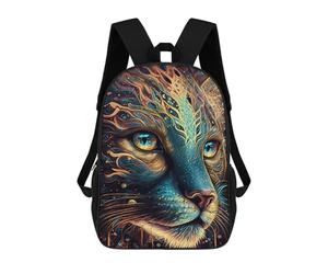 sinyumoney Enchanted Feline Portrait -1 Mochilas Impresas En 3D Para Niños, Mochila Escolar, Mochila De Moda Para Niños De Primaria Y Secundaria 17inch