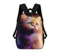 sinyumoney Enchanted Feline Portrait Mochila Escolar Infantil Impresa En 3D Para Niños, Mochila De Viaje De Alta Capacidad, Bolsas Para Libros, Mochila Escolar Infantil 17inch