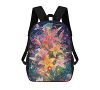 sinyumoney Enchanted Floral Symphony -1 Mochila Escolar Mochila Para Niños Impresa En 3D Mochilas Infantiles Para Niños Y Niñas Mochilas Escolares Mochilas De Viaje Para Niños 17inch