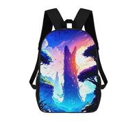 sinyumoney Enchanted Forest at Sunset Mochila Escolar Infantil Impresa En 3D Para Niños, Mochilas De Viaje, Bolsas Para Libros, Mochila Escolar Infantil 17inch