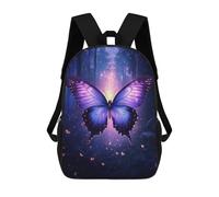 sinyumoney Enchanted Forest Butterfly-1 Mochila De Negocios Para Portátil, Mochila Unisex Informal Para Niñas, Niños Y Adolescentes 17inch