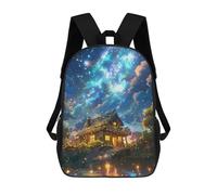 sinyumoney Enchanted Forest Cabin Mochila De Peluche Con Dibujos Animados, Mochila 3D Para Niños, Bolsa Escolar, Idea De Regalo De Cumpleaños Para Niños Y Niñas 17inch