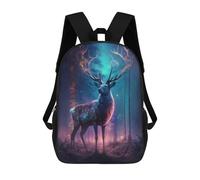 sinyumoney Enchanted Forest Deer -16 Mochila Infantil Para Niñas Y Niños, Mochila De Día, Escuela Primaria, Perfecta Para La Vuelta Al Cole O Educación Física, Regalos Y Viajes 17inch