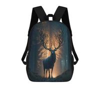 sinyumoney Enchanted Forest Deer -5 Mochila Infantil De Moda Divertida Mochila Escolar Para Niños Y Adolescentes Con Impresión 3D Para Niños 17inch