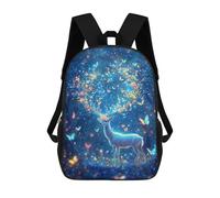 sinyumoney Enchanted Forest Deer-6 Mochila Escolar Impresa En 3D 17inch Mochilas De Moda Para Niños, Mochilas Escolares Para Niños De Primaria Y Secundaria