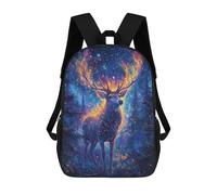 sinyumoney Enchanted Forest Deer Art Print Mochila Escolar Ligera Para Aeropuerto Y Universidad Para Niñas Y Adolescentes 17inch